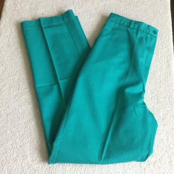 Vintage Southern Lady Teal/Turquoise/Green High Rise Pants - Sz 11/12 - Picture 6 of 12